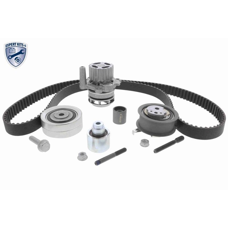 VAICO V10-50107-BEK Bomba de agua + kit correa distribución - 1