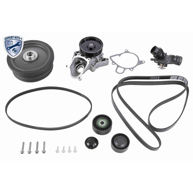 VAICO V20-50105-BEK Bomba de agua + kit correa distribución - 1