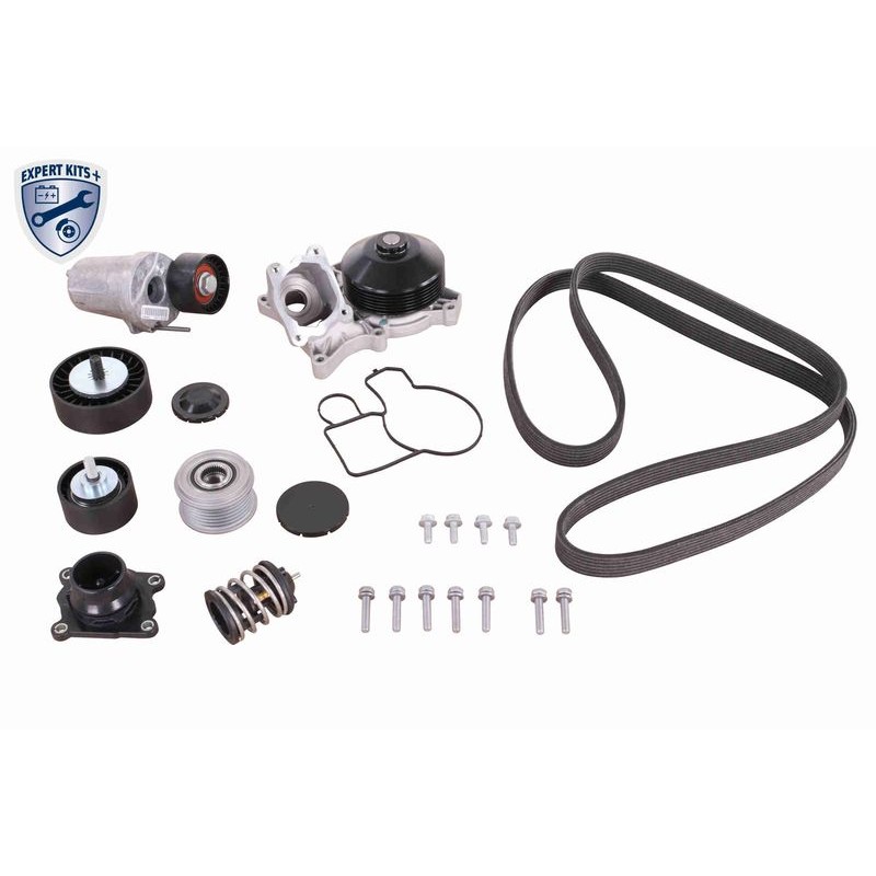 VAICO V20-50100-BEK Bomba de agua + kit correa distribución - 1