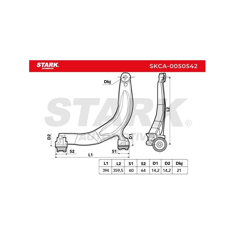 Stark SKCA-0050542 Barra oscilante, suspensión de ruedas