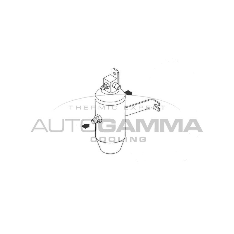 AUTOGAMMA 106142 Filtro deshidratante, aire acondicionado