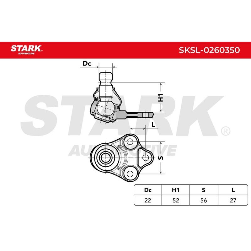Stark SKSL-0260350 Rótula de suspensión/carga