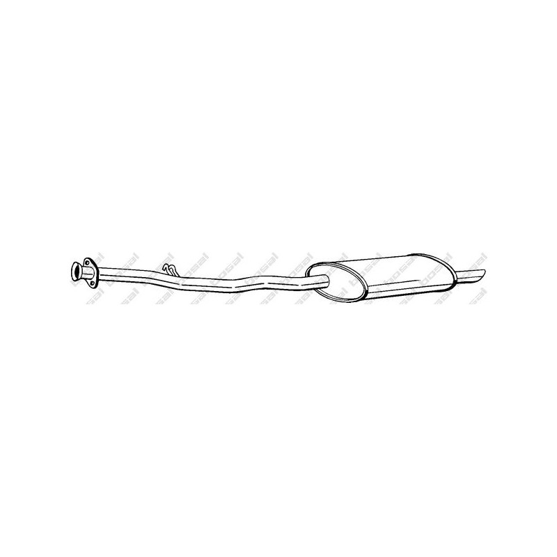 VAUNER 112.BW10026 Silenciador posterior - 1