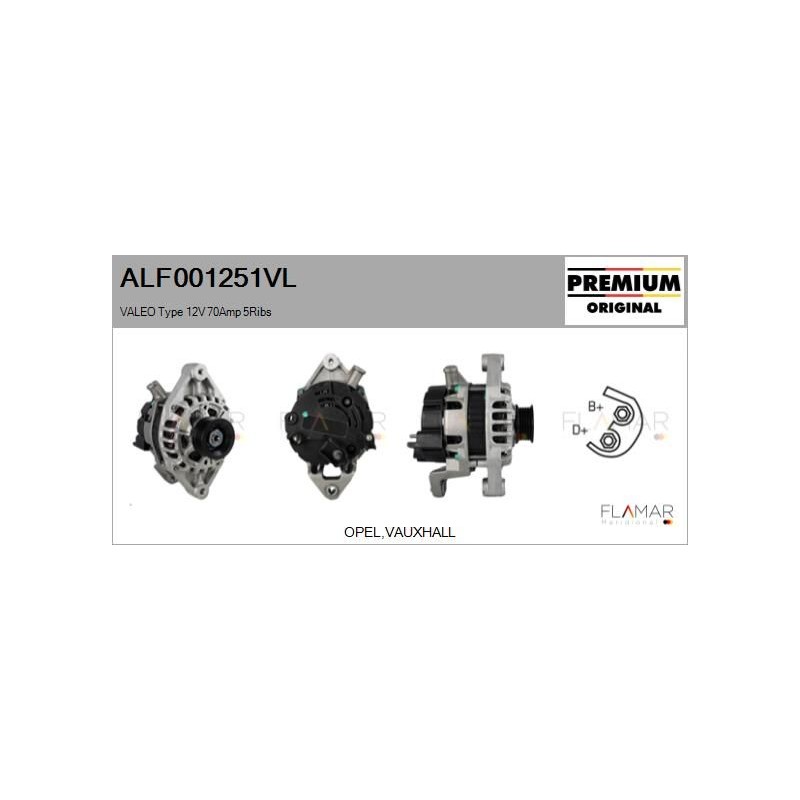 FLAMAR ALF001251VL Alternador - 1