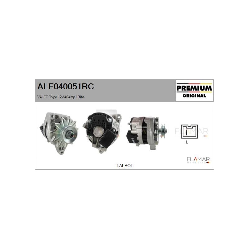 FLAMAR ALF040051RC Alternador - 1