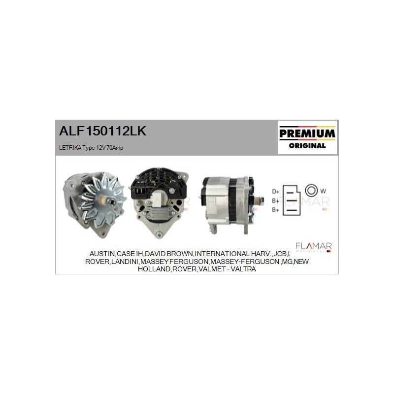 FLAMAR ALF150112LK Alternador - 1