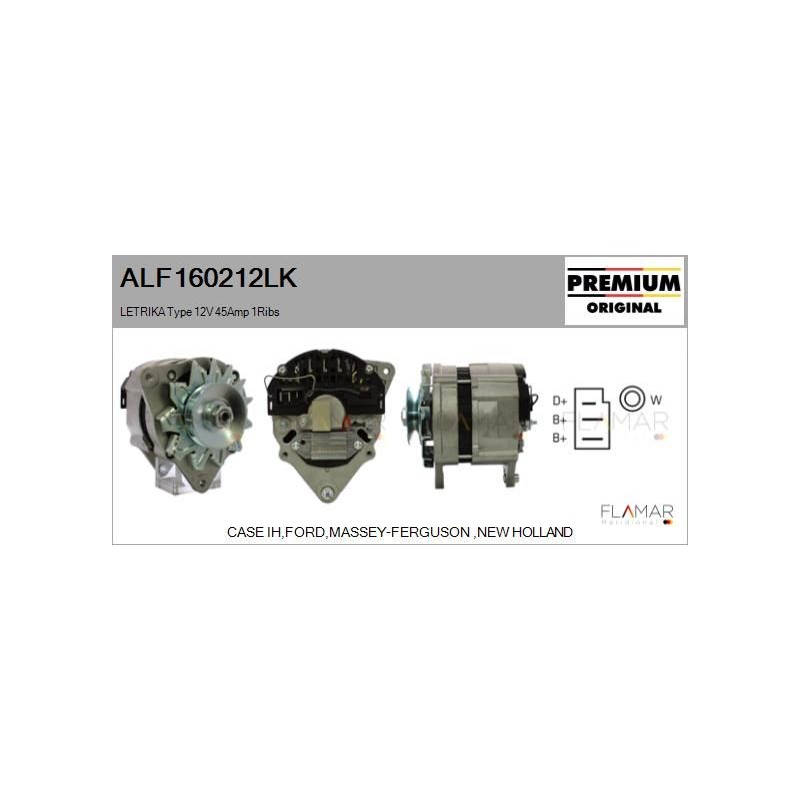 FLAMAR ALF160212LK Alternador - 1