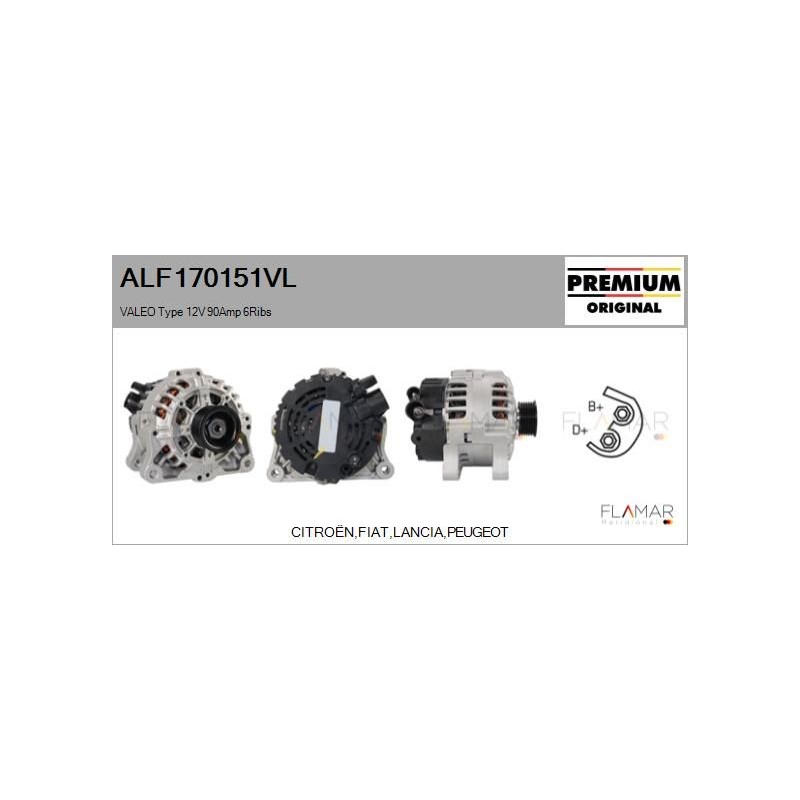 FLAMAR ALF170151VL Alternador - 1