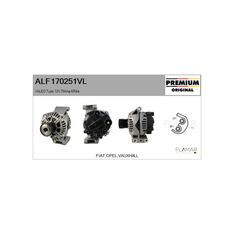 FLAMAR ALF170251VL Alternador - 1