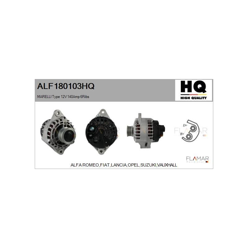 FLAMAR ALF180103HQ Alternador - 1