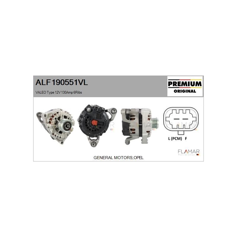 FLAMAR ALF190551VL Alternador - 1