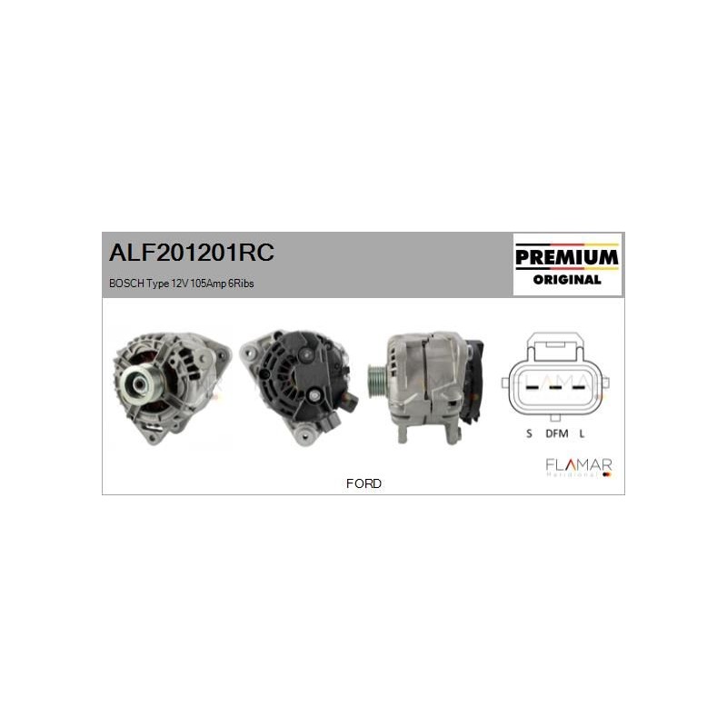 FLAMAR ALF201201RC Alternador - 1