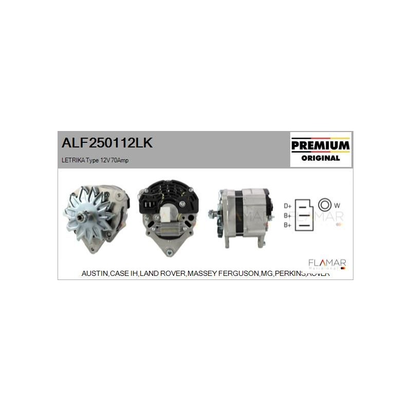 FLAMAR ALF250112LK Alternador - 1