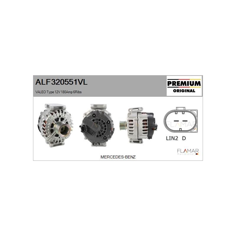 FLAMAR ALF320551VL Alternador - 1