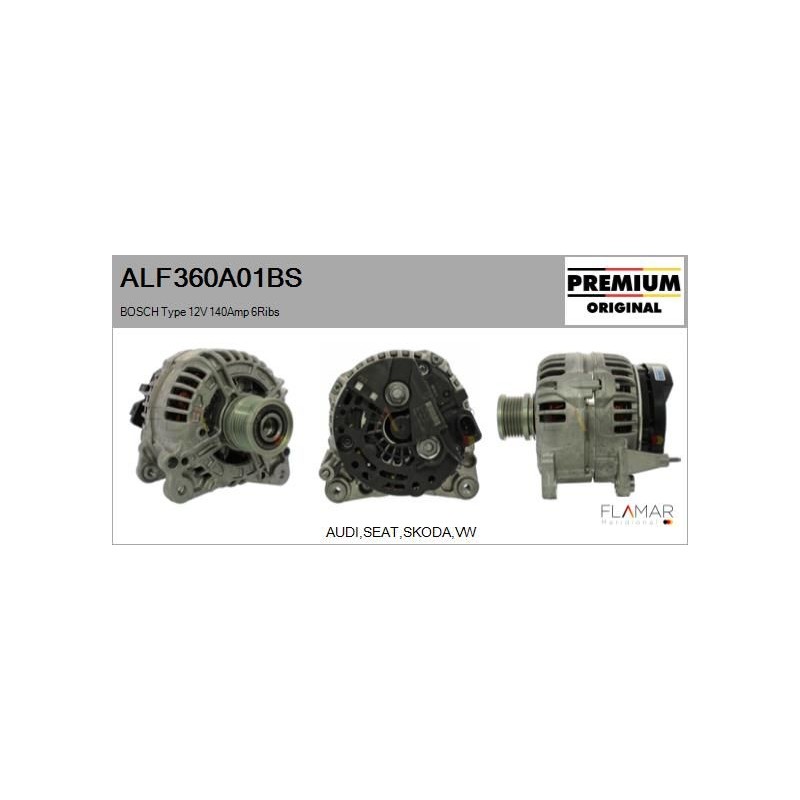 FLAMAR ALF360A01BS Alternador - 1
