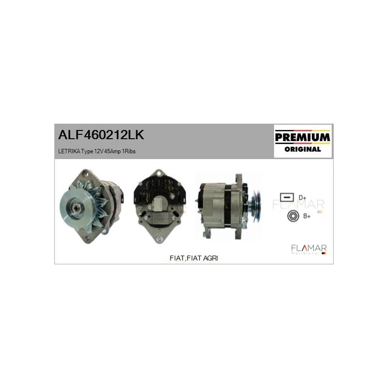 FLAMAR ALF460212LK Alternador - 1