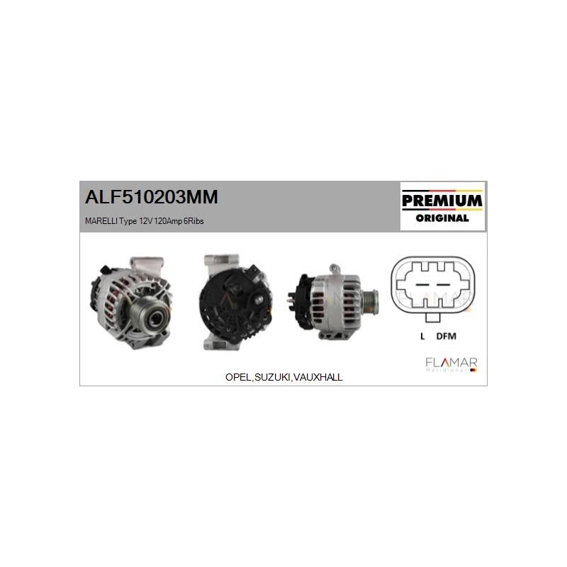 FLAMAR ALF510203MM Alternador - 1