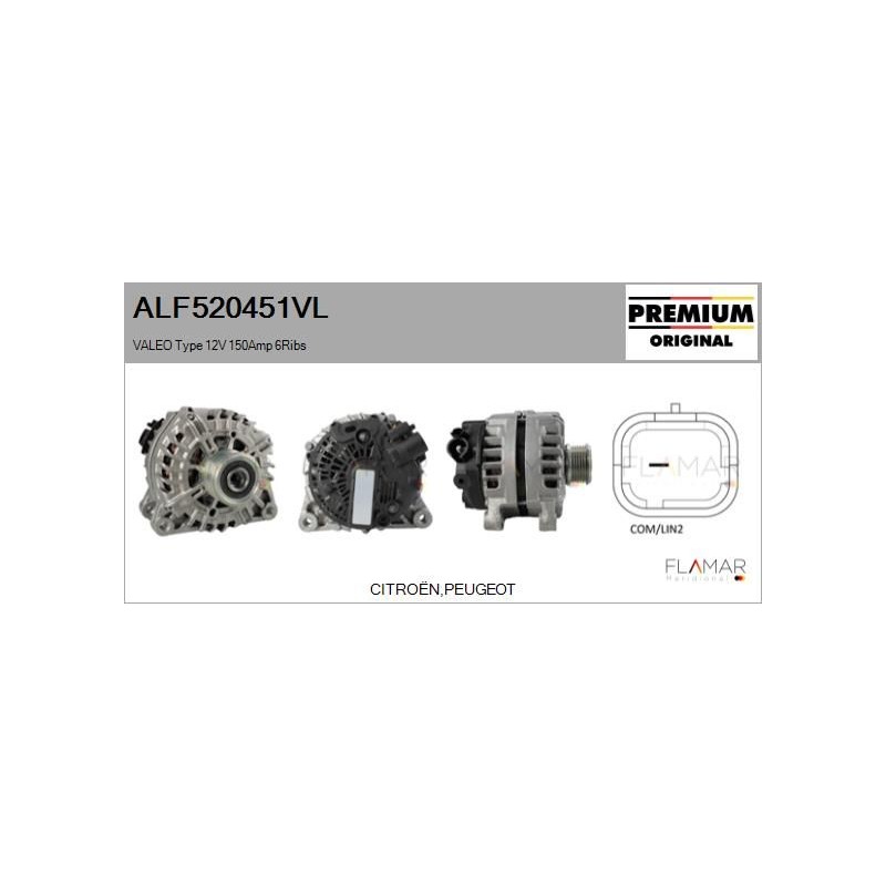 FLAMAR ALF520451VL Alternador - 1