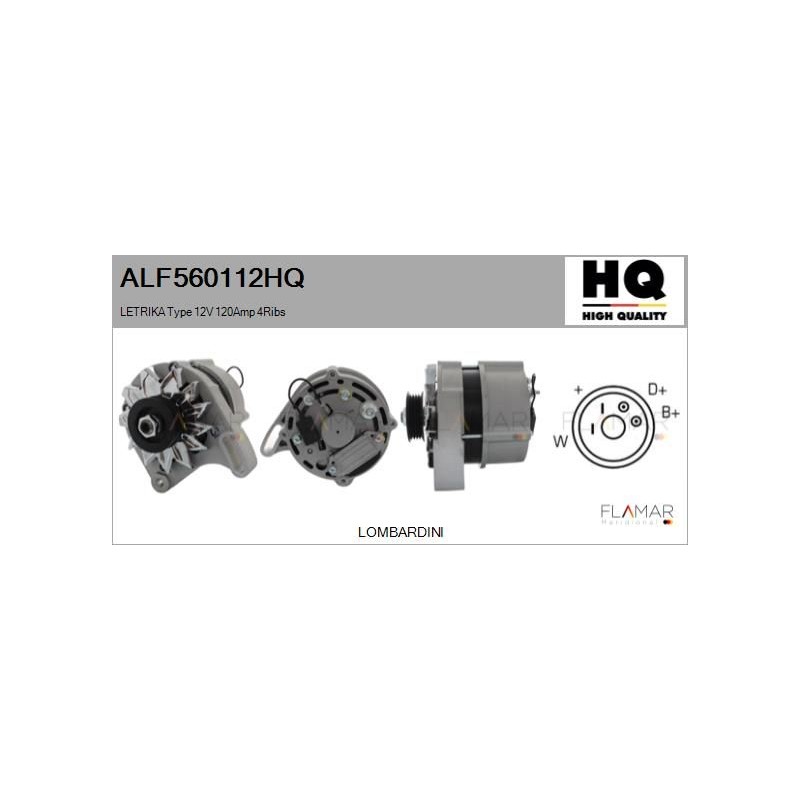 FLAMAR ALF560112HQ Alternador - 1