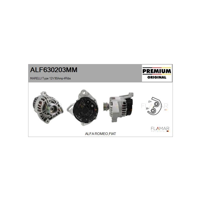 FLAMAR ALF630203MM Alternador - 1