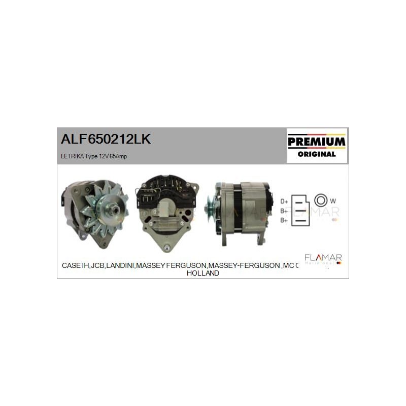 FLAMAR ALF650212LK Alternador - 1