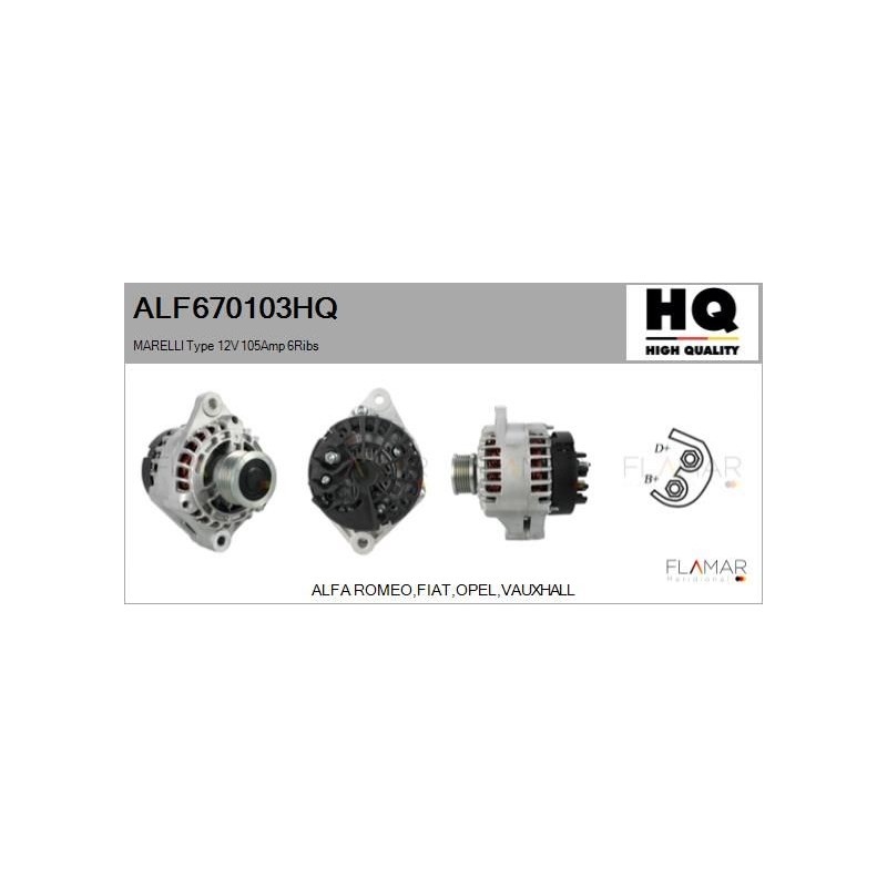 FLAMAR ALF670103HQ Alternador - 1