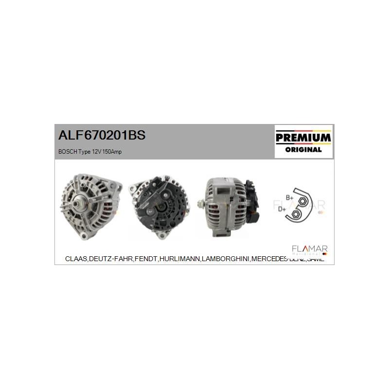 FLAMAR ALF670201BS Alternador - 1
