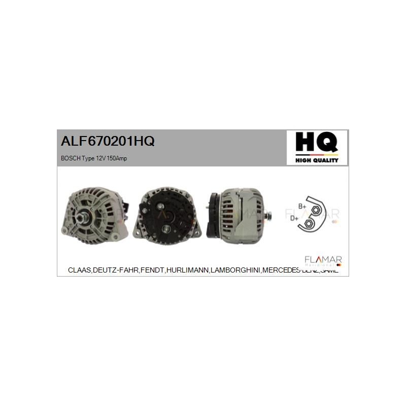 FLAMAR ALF670201HQ Alternador - 1
