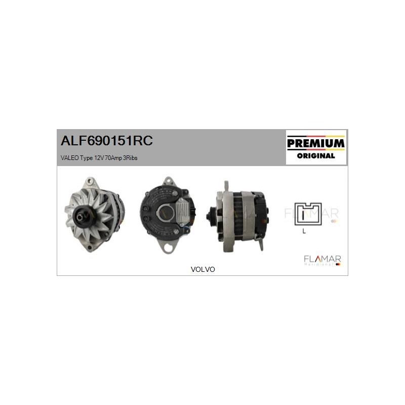 FLAMAR ALF690151RC Alternador - 1
