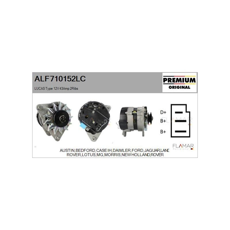 FLAMAR ALF710152LC Alternador - 1