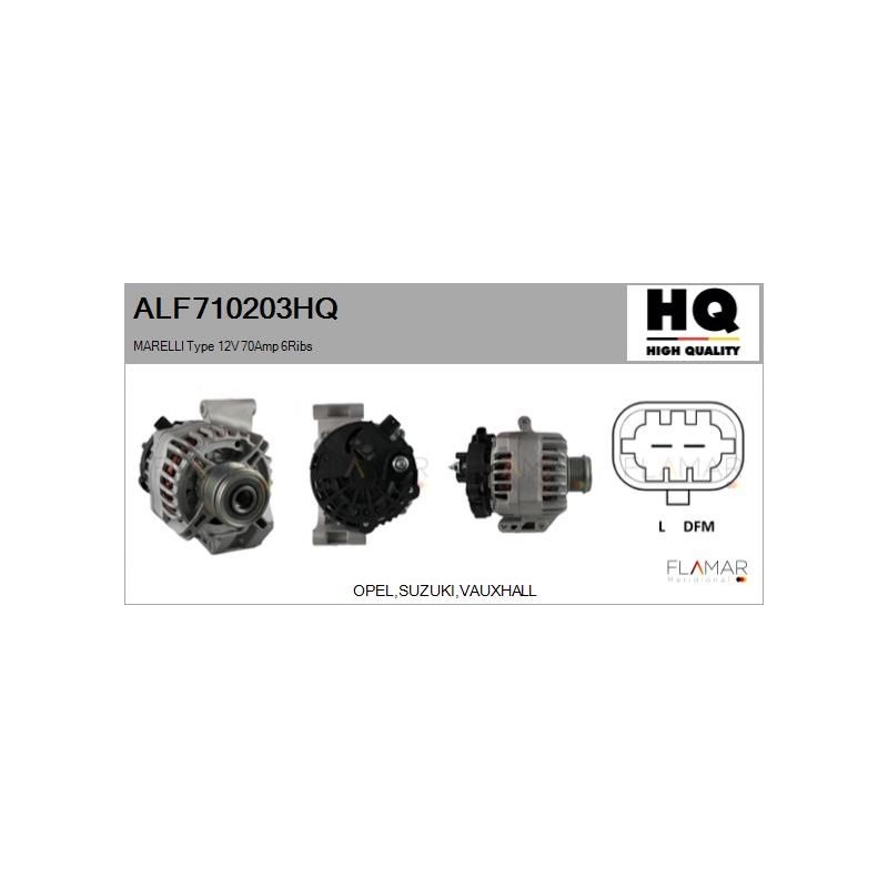 FLAMAR ALF710203HQ Alternador - 1
