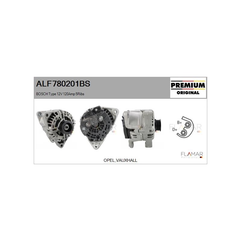 FLAMAR ALF780201BS Alternador - 1