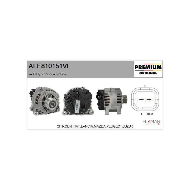 FLAMAR ALF810151VL Alternador - 1