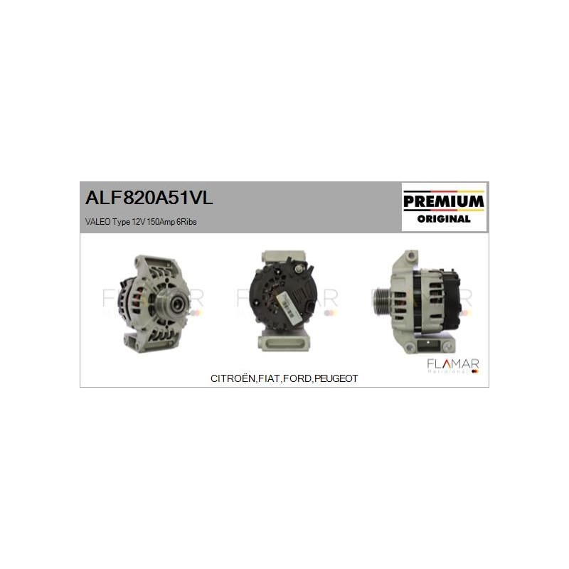 FLAMAR ALF820A51VL Alternador - 1