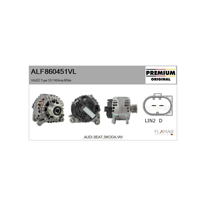 FLAMAR ALF860451VL Alternador - 1