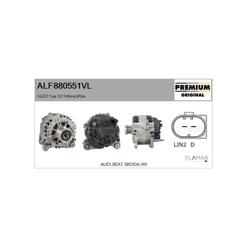 FLAMAR ALF880551VL Alternador - 1