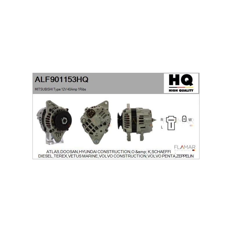 FLAMAR ALF901153HQ Alternador - 1