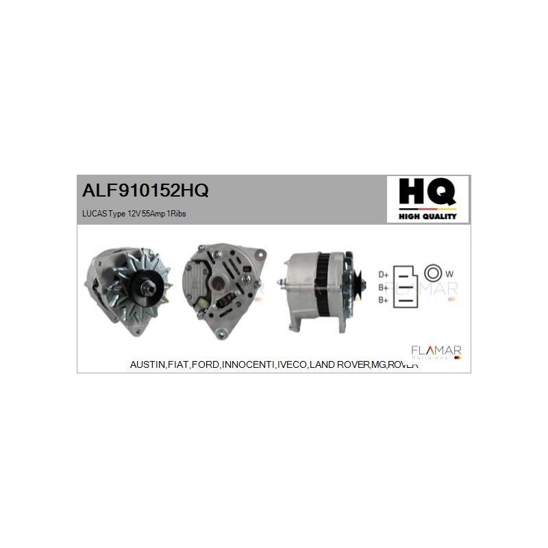 FLAMAR ALF910152HQ Alternador - 1