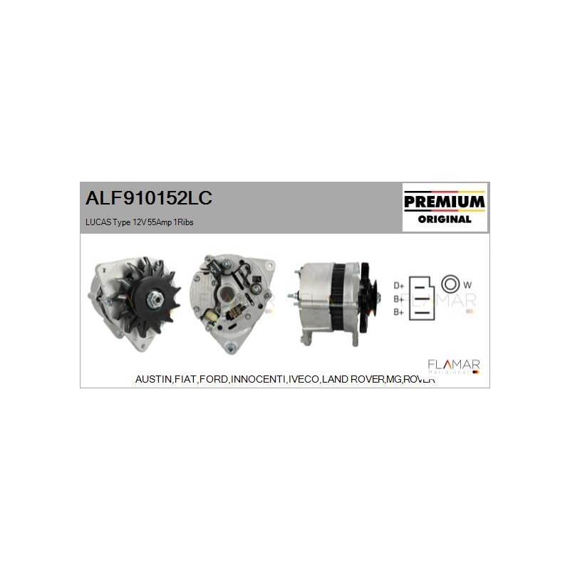 FLAMAR ALF910152LC Alternador - 1