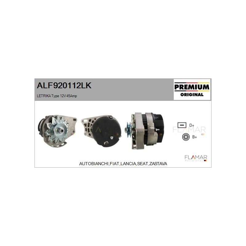FLAMAR ALF920112LK Alternador - 1