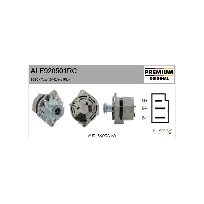 FLAMAR ALF920501RC Alternador - 1