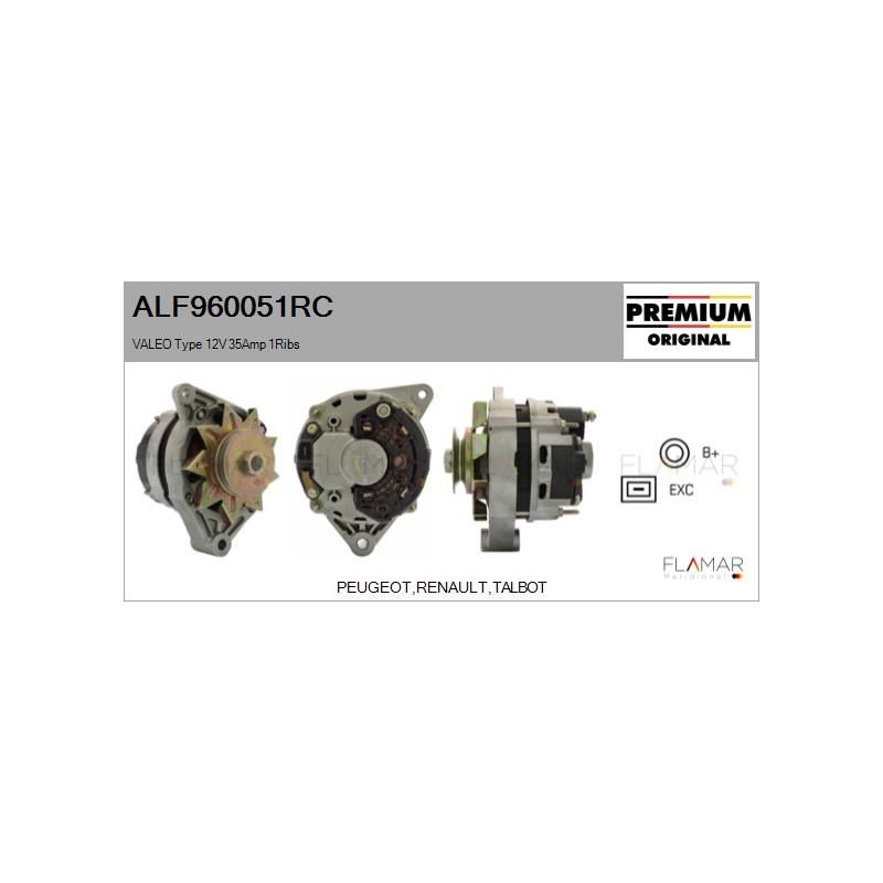 FLAMAR ALF960051RC Alternador - 1