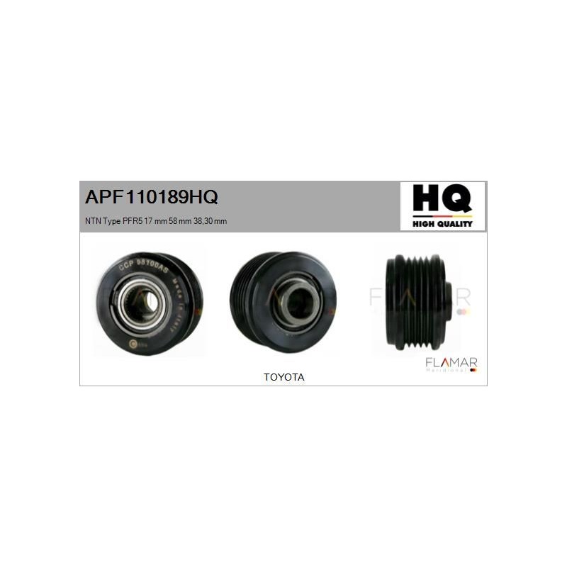 FLAMAR APF110189HQ Polea, alternador - 1
