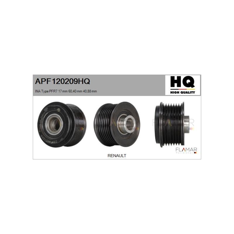 FLAMAR APF120209HQ Polea, alternador - 1