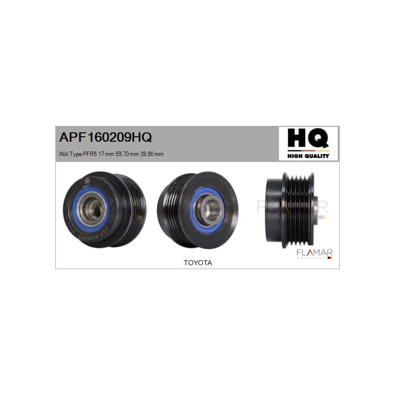 FLAMAR APF160209HQ Polea, alternador - 1