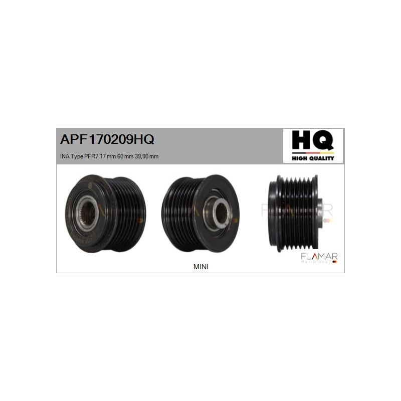 FLAMAR APF170209HQ Polea, alternador - 1
