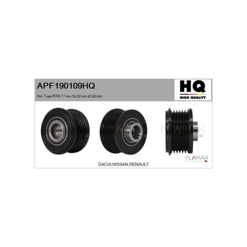 FLAMAR APF190109HQ Polea, alternador - 1