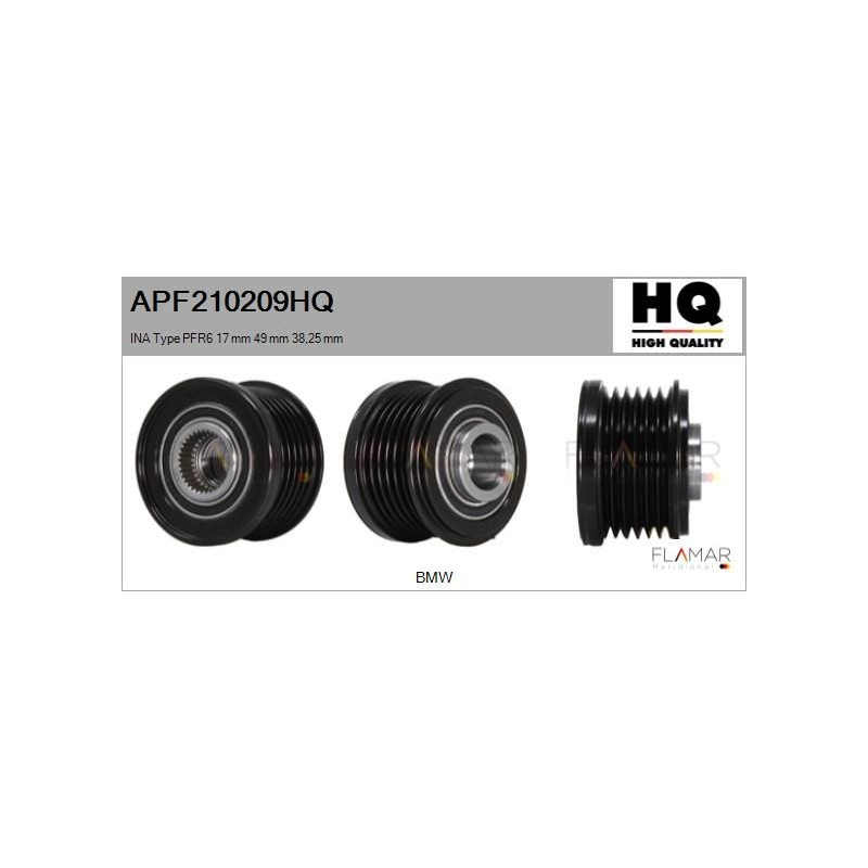 FLAMAR APF210209HQ Polea, alternador - 1