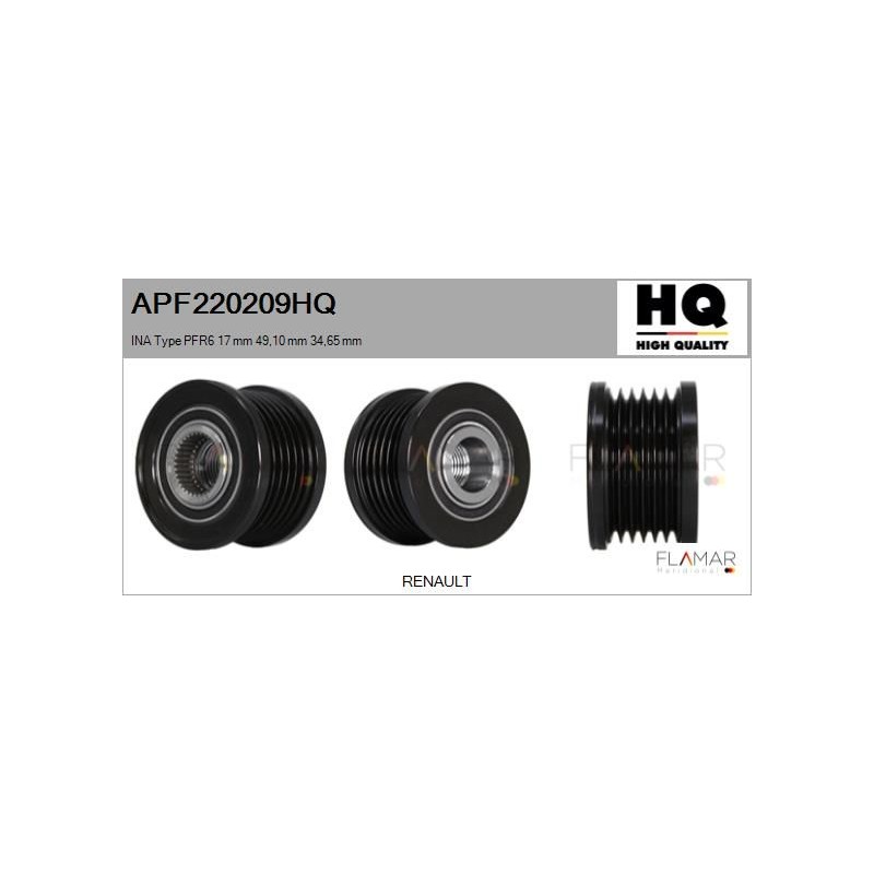 FLAMAR APF220209HQ Polea, alternador - 1