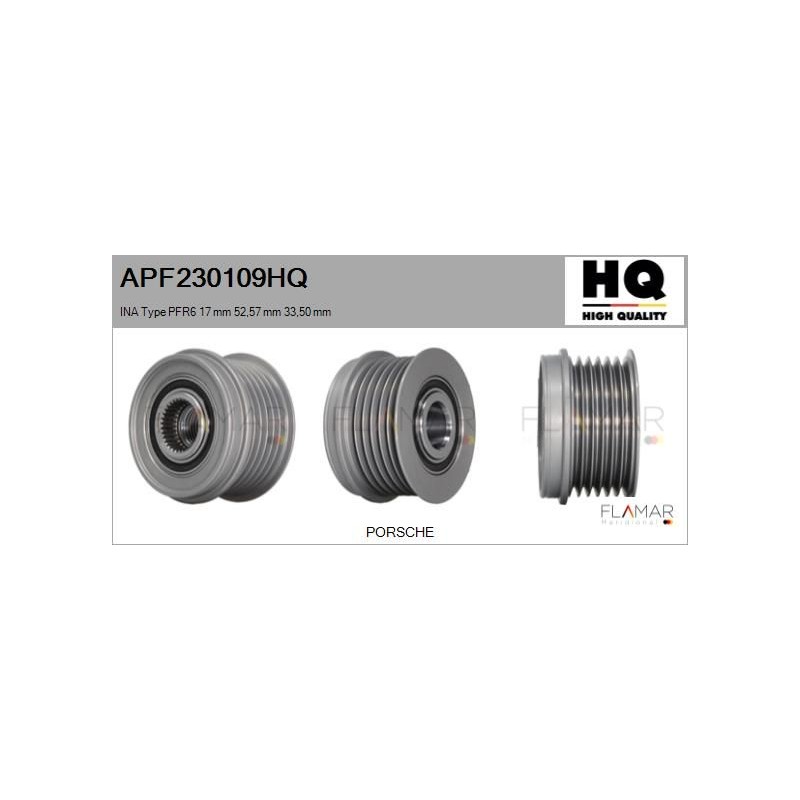 FLAMAR APF230109HQ Polea, alternador - 1